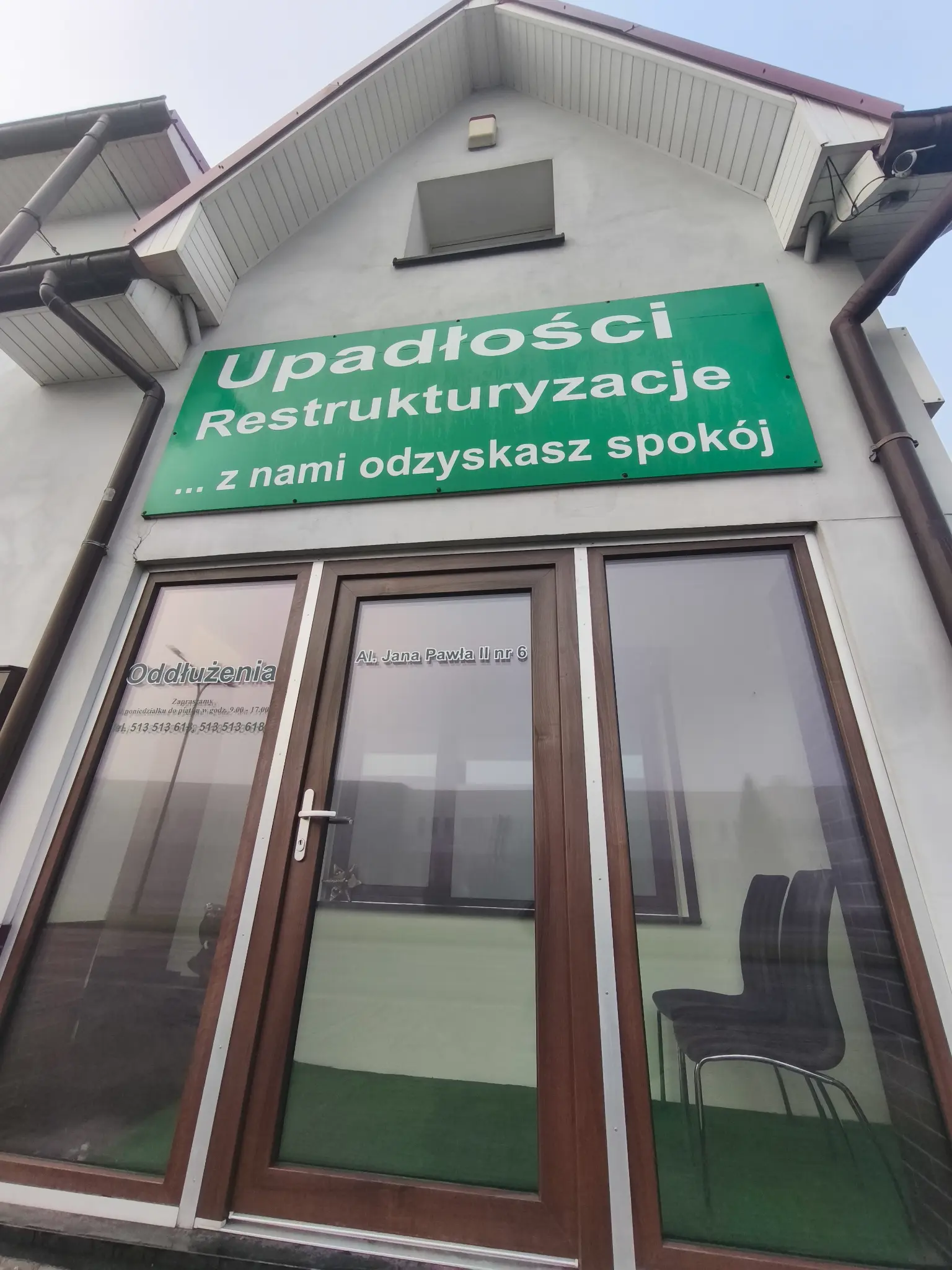Wejście do kancelarii Upadłości Ekspert w Żorach